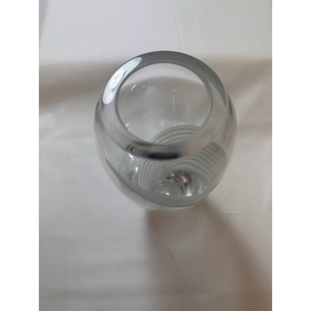 Lenox Windswept Heavy Cut Crystal 9"Vase Clear And‎ Frosted - Picture 5 of 13